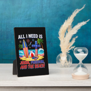 ALL I NEED IS JESUS PLAQUE
