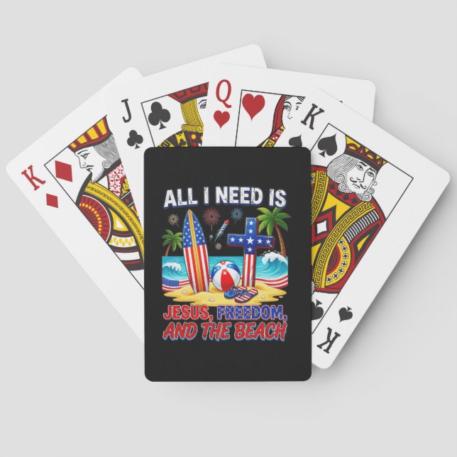 ALL I NEED IS JESUS PLAYING CARDS (Back)
