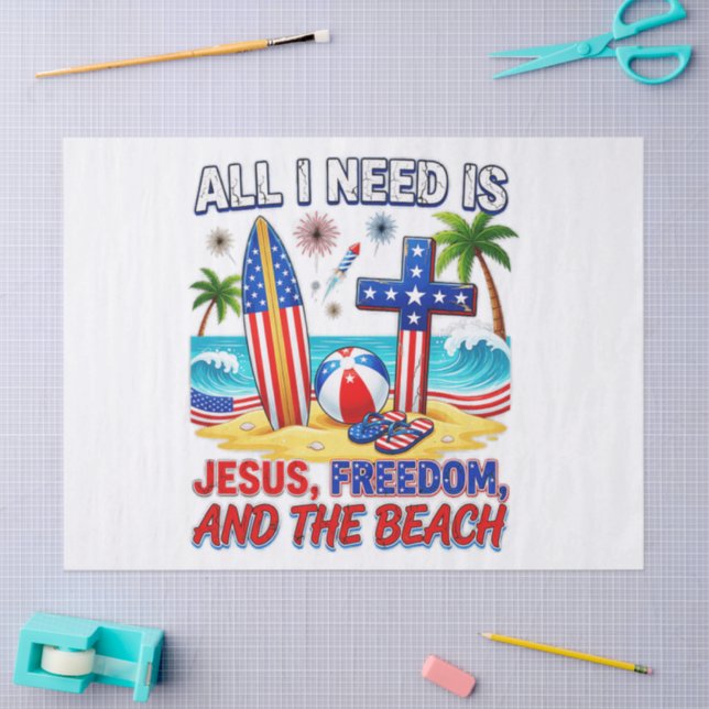 ALL I NEED IS JESUS TISSUE PAPER (Craft)