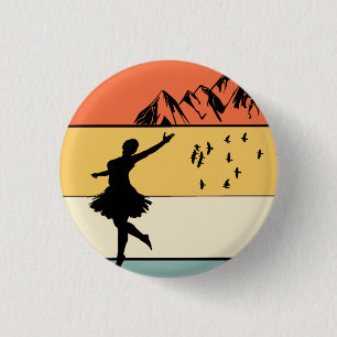 All I need is love and Highland Fling Dance gift  1 Inch Round Button