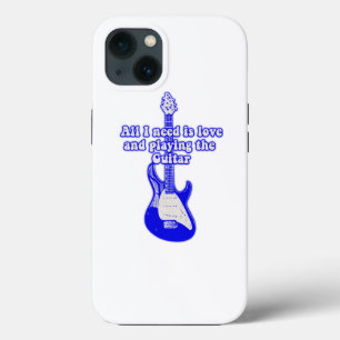 All i need is love and playing the guitar iPhone 13 case
