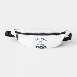 All I Need Is My Dog Vintage Engraving Dog Lover D Fanny Pack