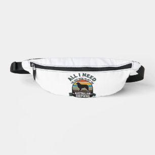 All I Need Is My Dog Vintage Engraving Dog Lover D Fanny Pack