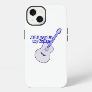 All i need is my guitar. motivational words iPhone 13 case
