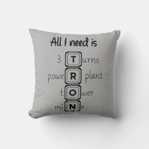 All I need is TRON Throw Pillow