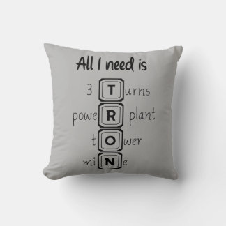 All I need is TRON Throw Pillow