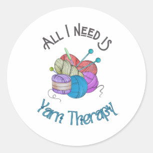 All I need is Yarn Therapy Sticker