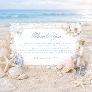 All I Sea Is Love Bridal Shower Thank You Card