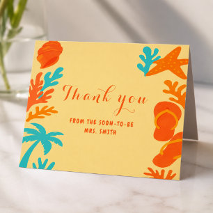 All I Sea Is Love Coastal Boho Bridal Custom Card