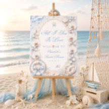 All I Sea Is Love Coastal Bridal Shower Welcome