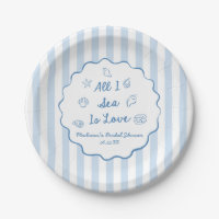 All I Sea Is Love Seashell Coastal Bridal Shower