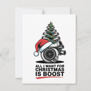 All I Want Boost Christmas Boost Turbo Santa Card