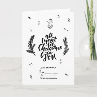 All I Want for Carte de voeux i you