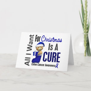 All I Want For Christmas Colon Cancer Holiday Card