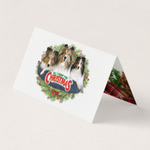 "All I Want for Christmas" - Folded Card