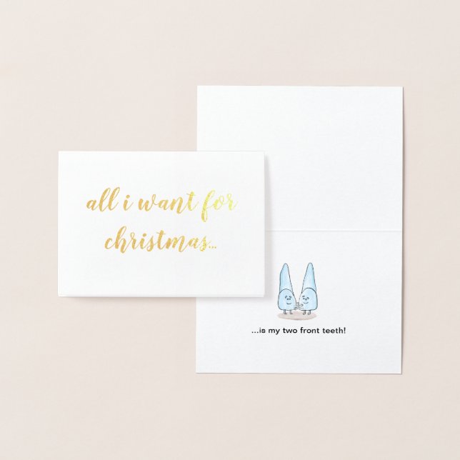 "All I Want For Christmas" Holiday Card (Display)