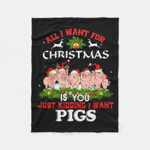 All I Want For Christmas Is A G Ugly Sweater  Fleece Blanket