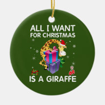 All I Want For Christmas Is A Giraffe Merry Xmas