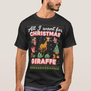 All I Want For Christmas Is A Giraffe Ugly Sweater