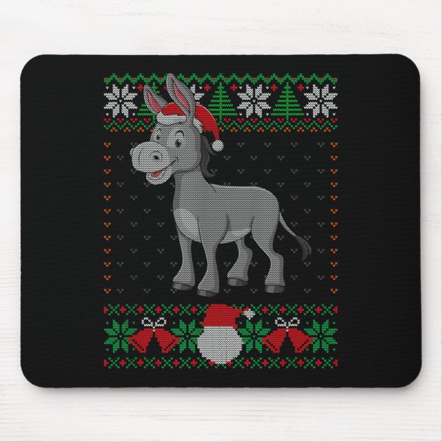 All I Want For Christmas Is A Ugly Christmas Sweat Mouse Pad (Front)
