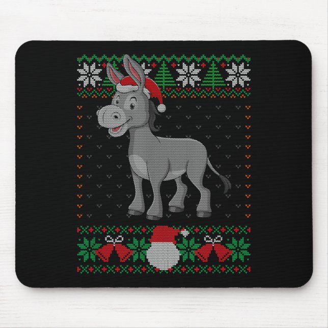 All I Want For Christmas Is A Ugly Christmas Sweat Mouse Pad (Front)