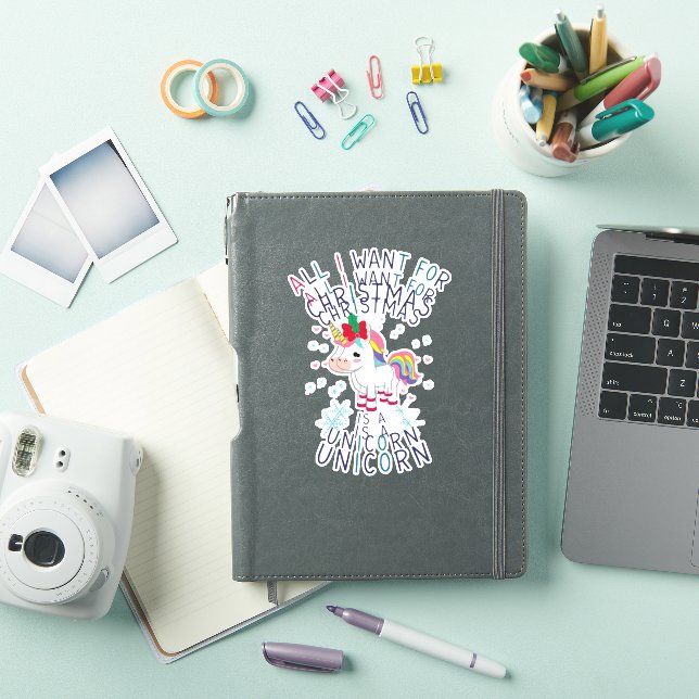 All I Want For Christmas Is A Unicorn Ugly Sweater (iPad Cover)