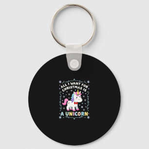 All I Want For Christmas Is A Unicorn Ugly Sweater Keychain