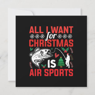 All I Want For Christmas is Air Sports Invitation
