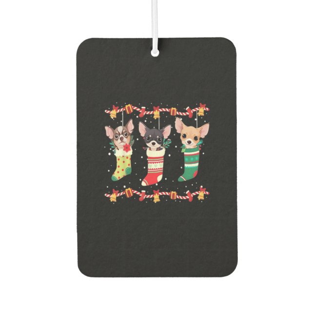 All I Want for Christmas is Dog Funny Holiday Gift Air Freshener (Front)