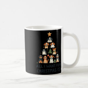 All I Want For Christmas Is Dogs Xmas Tree Coffee Mug