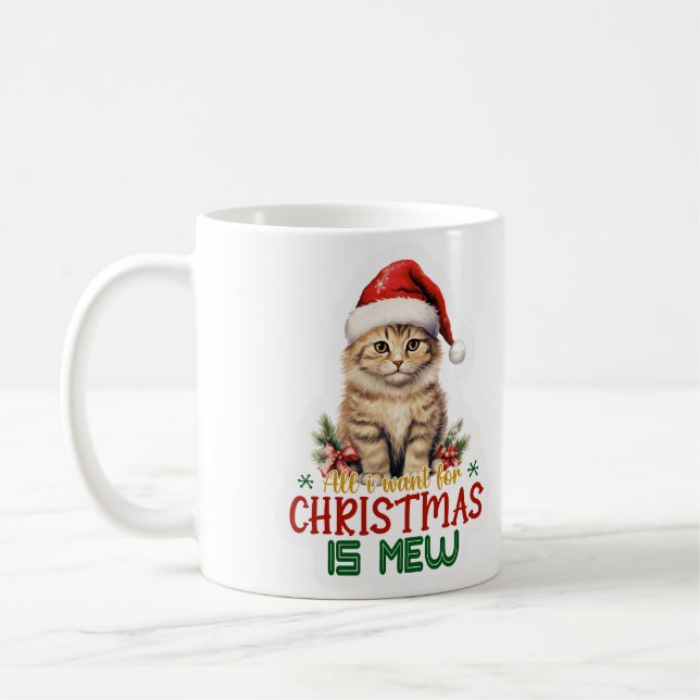 All I want for Christmas is Mew Coffee Mug (Left)