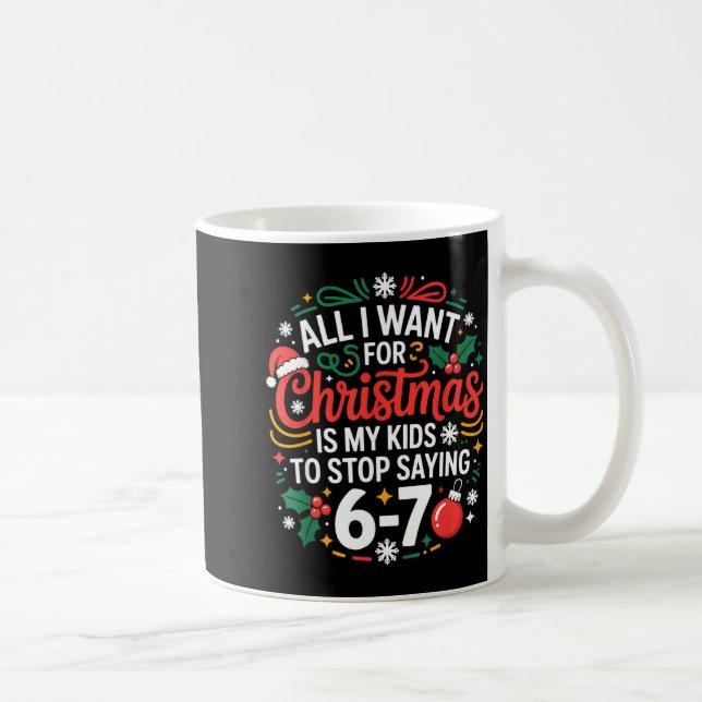 All I Want For Christmas Is My Kids To Stop Saying Coffee Mug (Right)