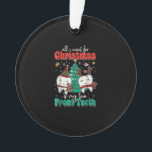All I Want For Christmas Is My Two Front Teeth Xma Ornament<br><div class="desc">This is a great gift for your family,  friends during Hanukkah holiday. They will be happy to receive this gift from you during Hanukkah holiday.</div>