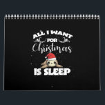 All I Want For Christmas Is Sleep - Humour Xmas Calendar<br><div class="desc">sloth,  animals,  cartoon,  floral,  flower,  flowers,  lazy,  nap,  nature,  pattern,  sleepy,  sloths,  wildlife,  zoo, </div>