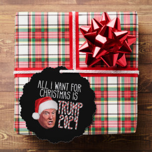 All I Want for Christmas is Trump 2024 Ornament Card