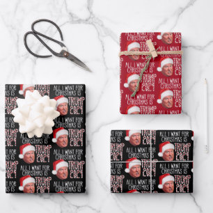 All I Want for Christmas is Trump 2024 Wrapping Paper Sheet