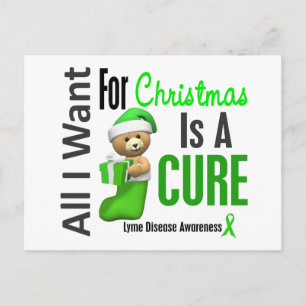 All I Want For Christmas Lyme Disease Disease Holiday Postcard