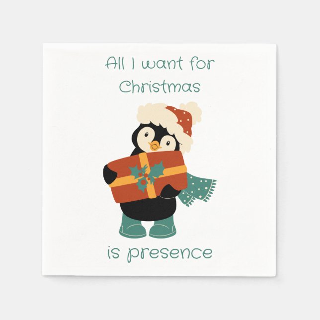 All I want for Christmas...   Napkin (Front)