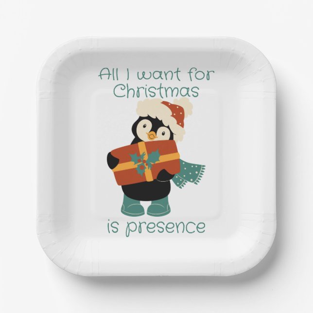 All I want for Christmas...    Paper Plate (Front)