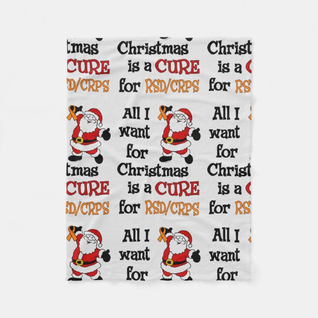 All I Want For Christmas...RSD/CRPS Fleece Blanket (Front)