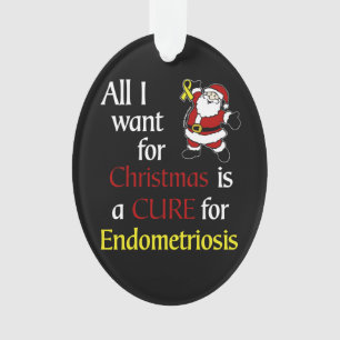 All I Want For Christmas/Santa...Endometriosis Ornament
