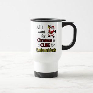 All I Want For Christmas/Santa...Endometriosis Travel Mug