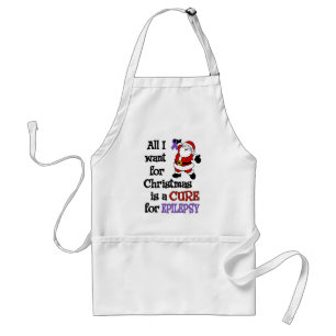 All I Want for Christmas/Santa...Epilepsy Standard Apron
