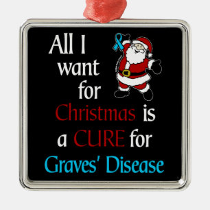 All I Want For Christmas/Santa...Graves' Metal Ornament