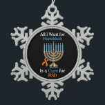 All I Want for Hanukkah...RSD Snowflake Pewter Chr Christmas Ornament<br><div class="desc">ornament</div>