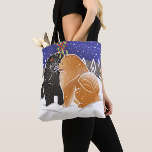 ALL I WANT FOR XMAS Chow Tote or Crossbody Bag