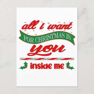 All i want for xmas is you enclosure card
