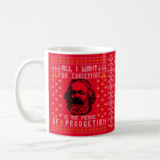 All I Want forChristmas Is The Means Of Production Coffee Mug
