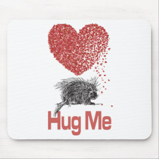 All I Want is a Hug Print Porcupine Art Mousepad