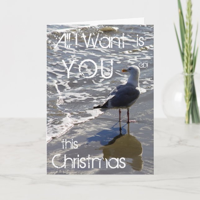 All I Want is YOU this Christmas Holiday Card (Front)